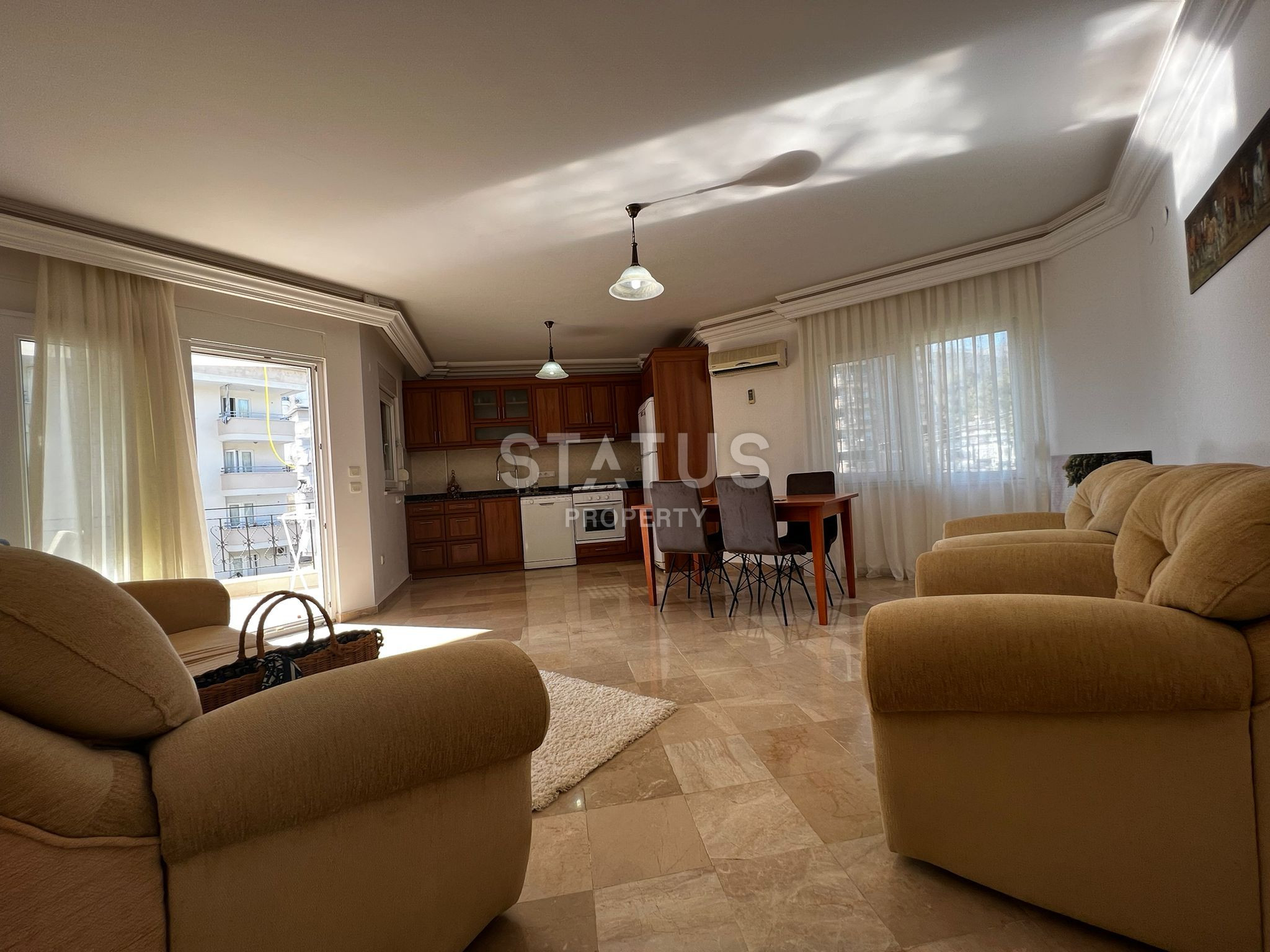 Трёхкомнатная меблированная квартира в Джикджилли. 115м2 фото 3