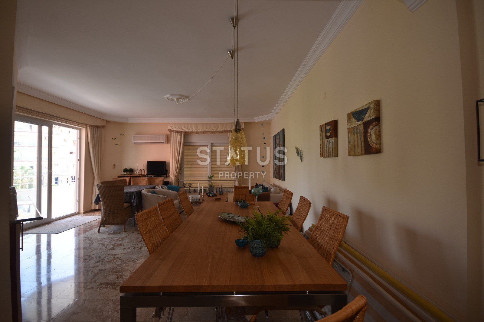 Three-room furnished apartment in the first coastline in Mahmutlar. 115m2 фото 12