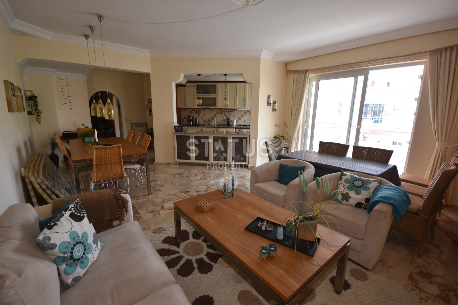 Three-room furnished apartment in the first coastline in Mahmutlar. 115m2 фото 23