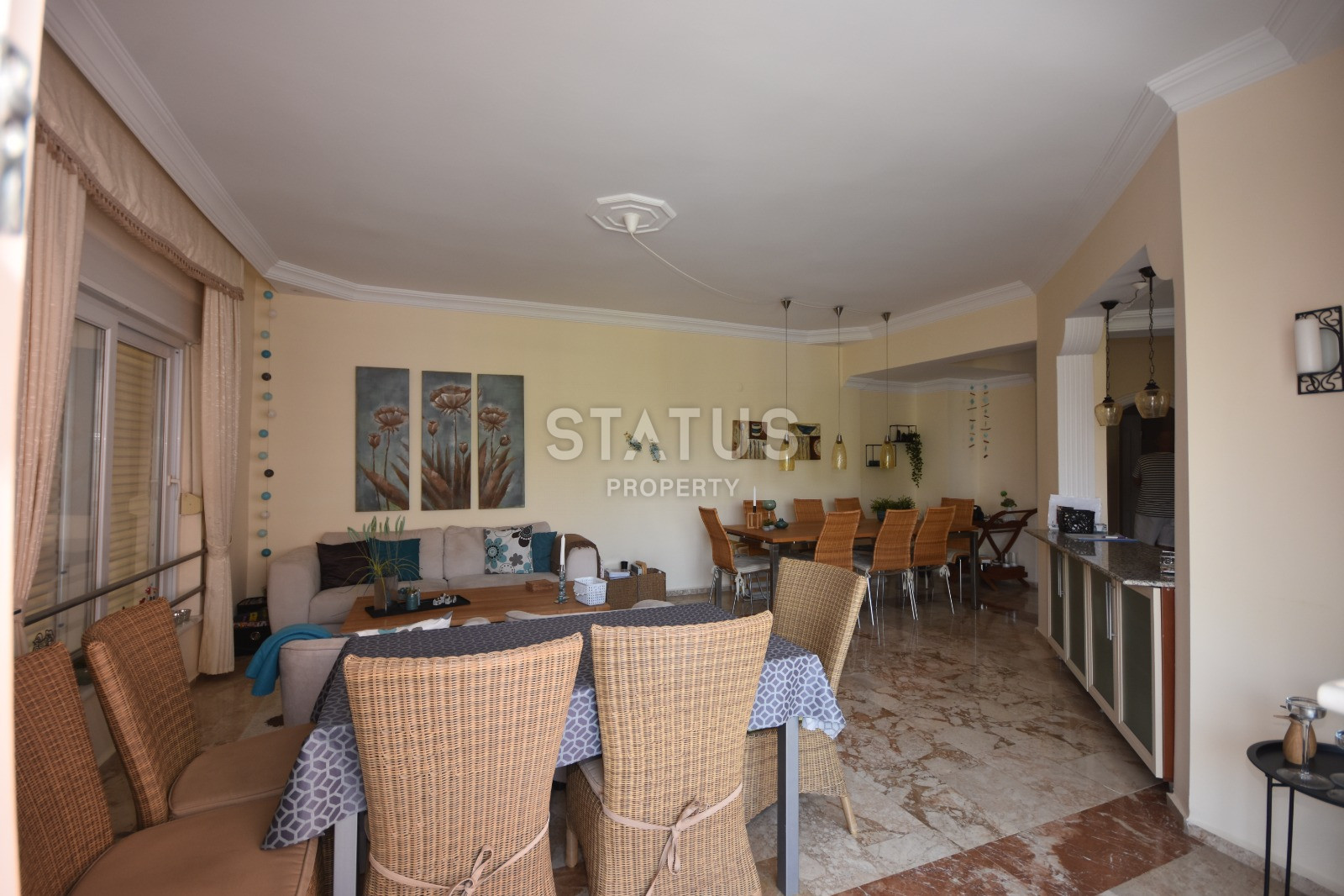 Three-room furnished apartment in the first coastline in Mahmutlar. 115m2 фото 25