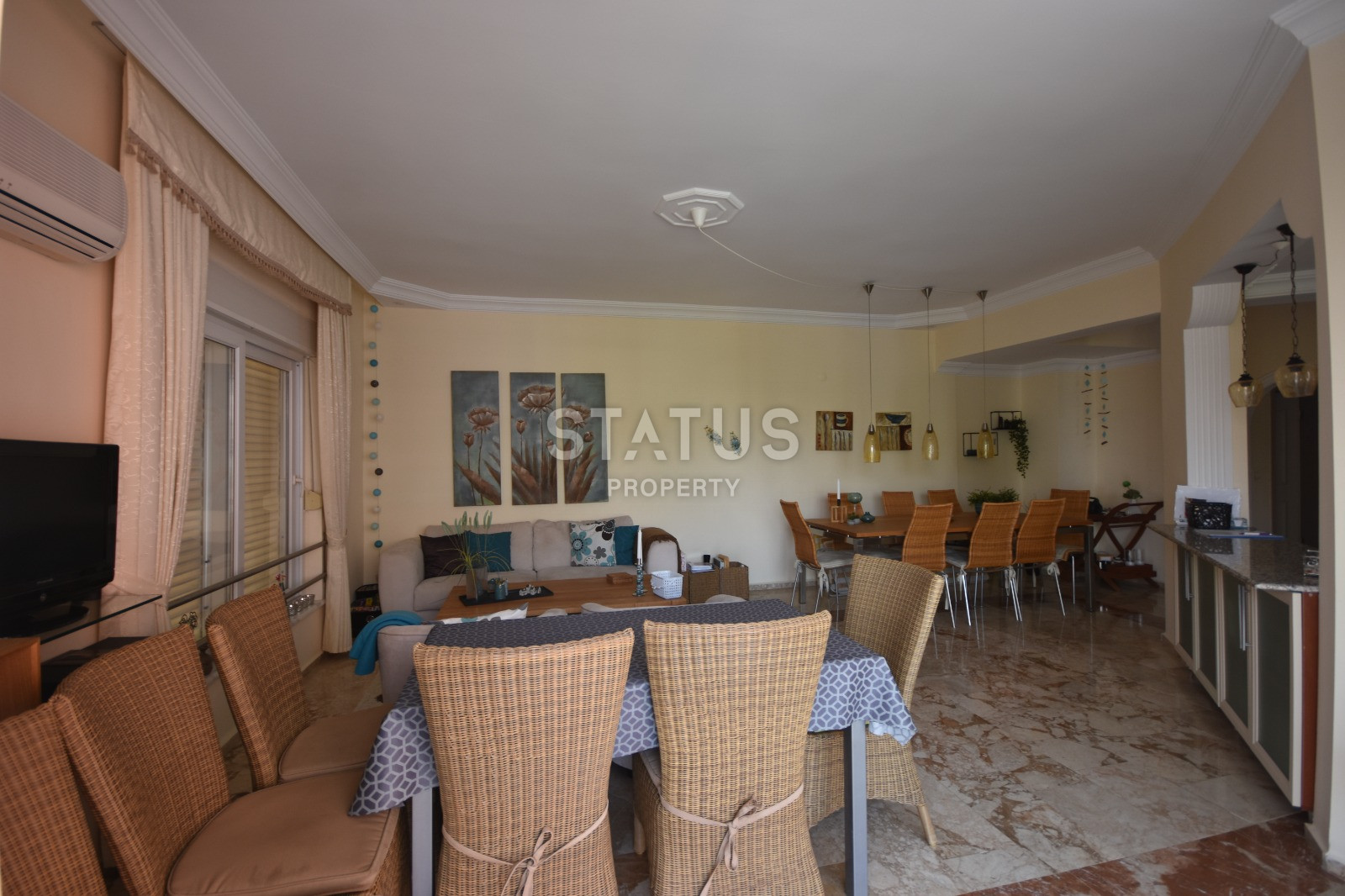 Three-room furnished apartment in the first coastline in Mahmutlar. 115m2 фото 26