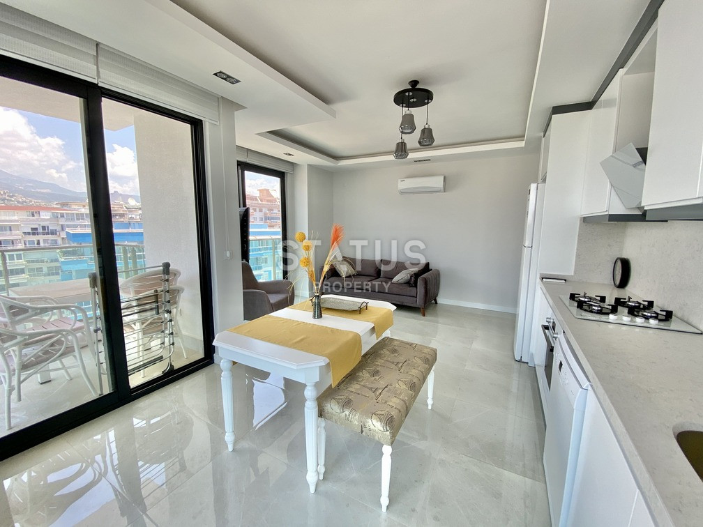 Уютная светлая трёхкомнатная квартира в первой береговой линии в Махмутларе. 85м2 фото 14