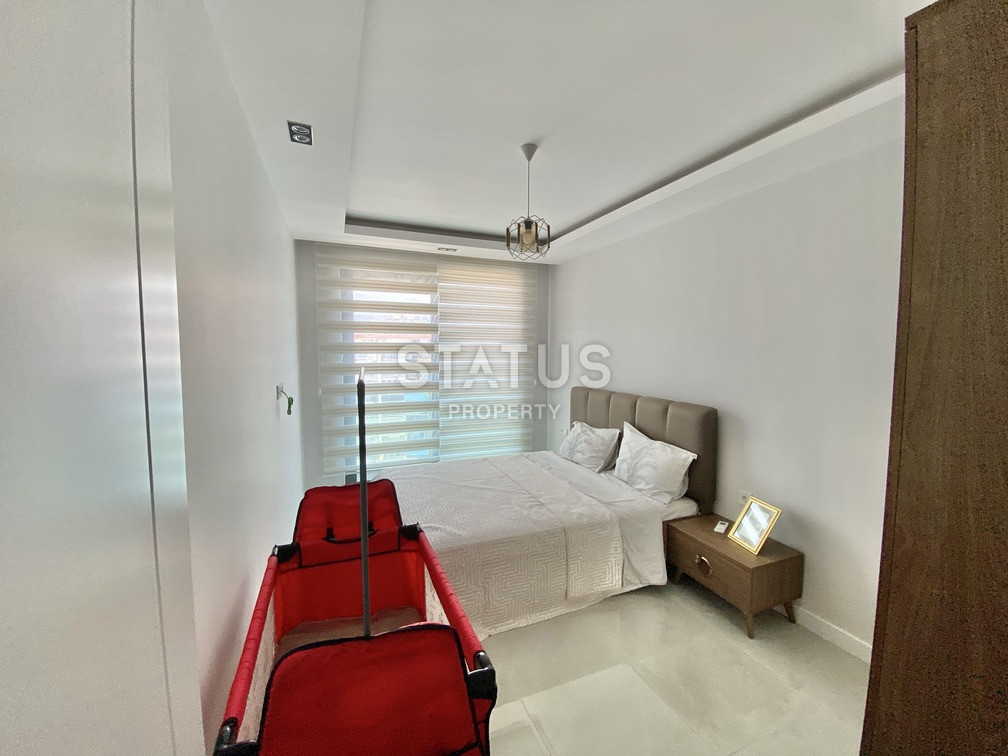 Уютная светлая трёхкомнатная квартира в первой береговой линии в Махмутларе. 85м2 фото 16