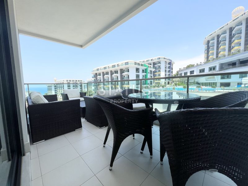 Трёхкомнатная меблированная квартира в 200м от моря в Каргыджаке. 120м2 фото 19