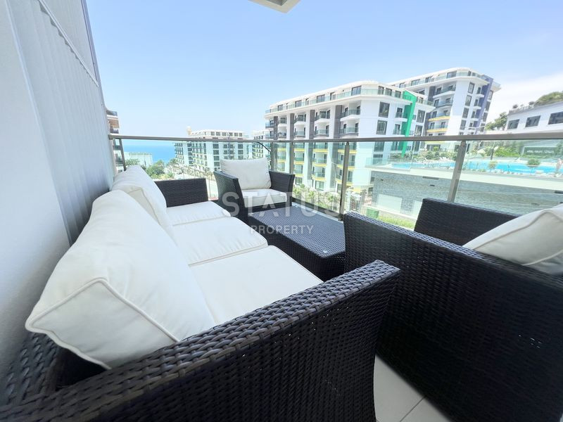 Трёхкомнатная меблированная квартира в 200м от моря в Каргыджаке. 120м2 фото 21