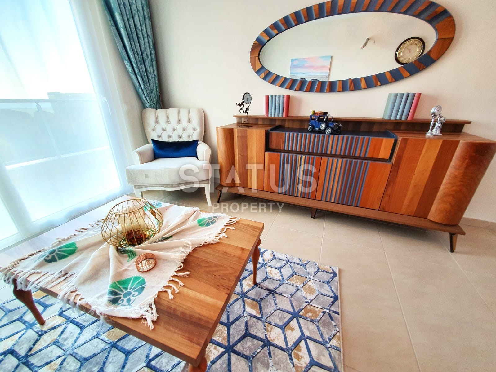 Квартиры в новом комплексе с мебелью и техникой в Махмутларе 60 кв.м. фото 6