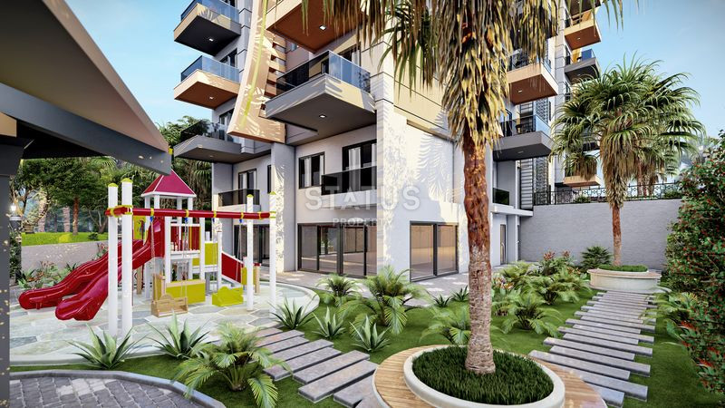 Красивый и современный проект с видом на море в районе Газипаша. 46-113м2 фото 3