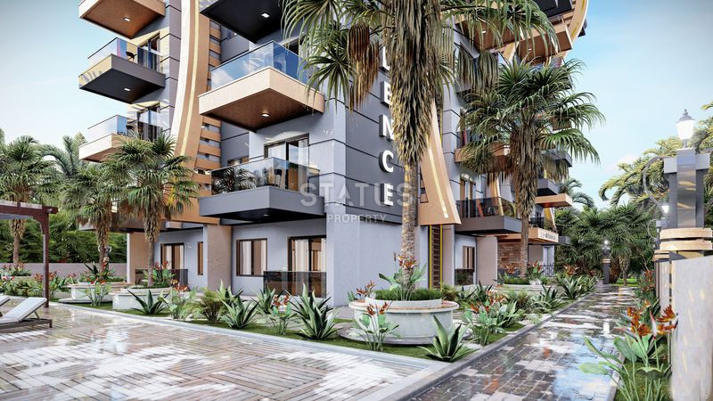 Красивый и современный проект с видом на море в районе Газипаша. 46-113м2 фото 4