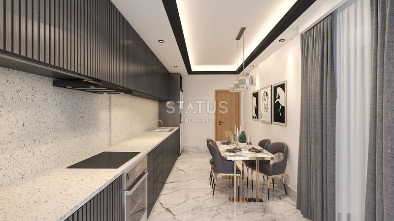 Красивый и современный проект с видом на море в районе Газипаша. 46-113м2 фото 19