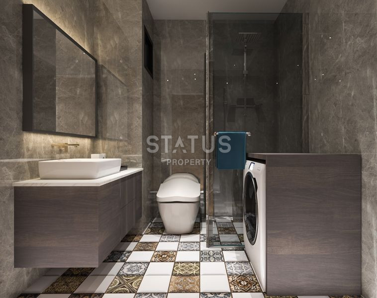 Красивый и современный проект с видом на море в районе Газипаша. 46-113м2 фото 28