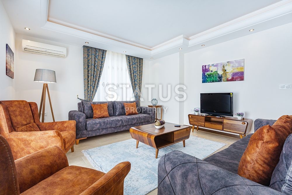 Стильная трехкомнатная квартира на первой береговой линии в Махмутларе, 120 м2 фото 3