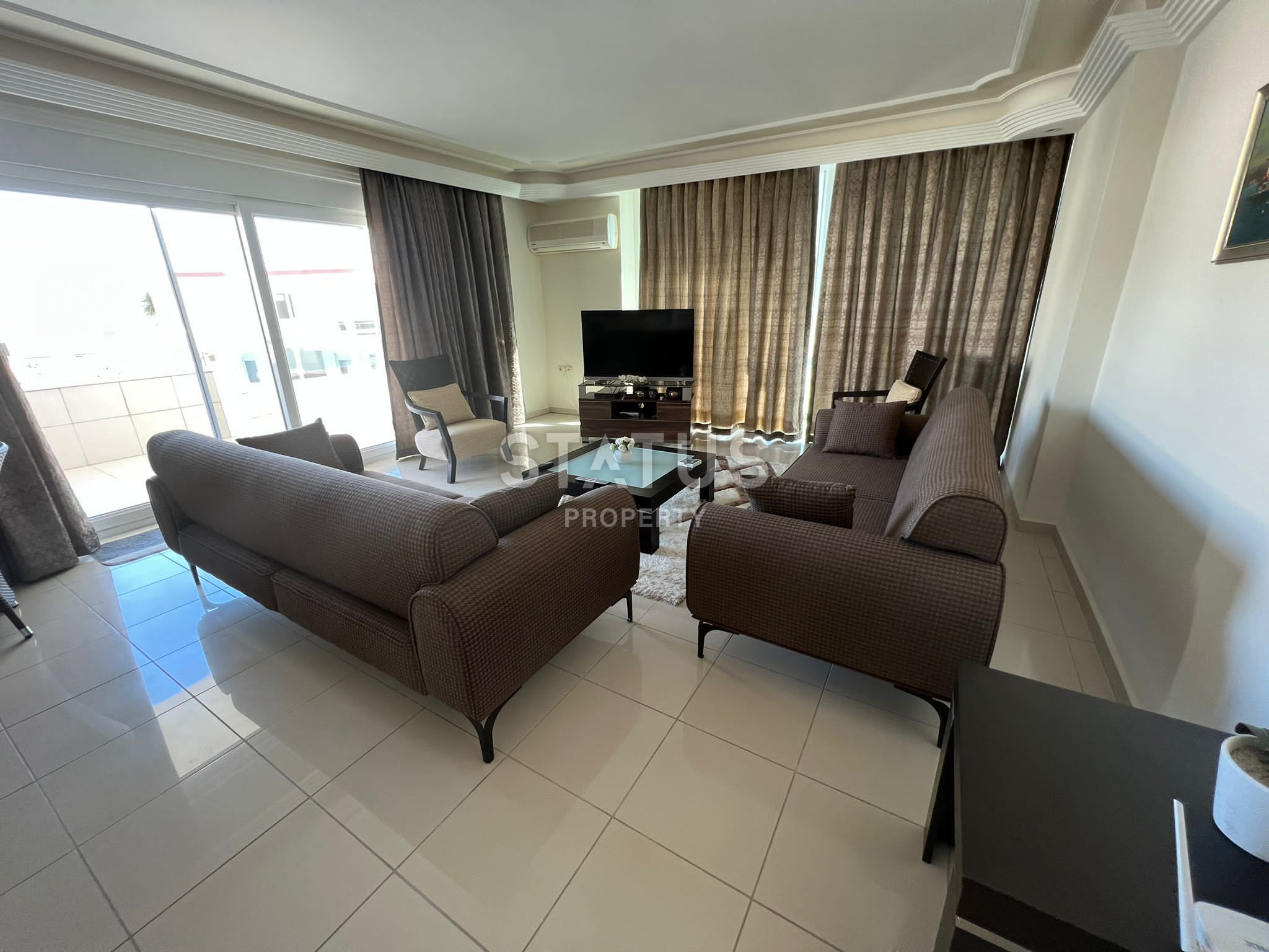 Меблированные апартаменты с видом на горы и море в Махмутларе. 210м2. фото 15