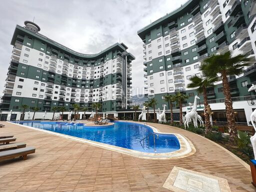 Furnished apartments 1+1 in a residential complex of a hotel type in Mahmutlar. 55m2 фото 11