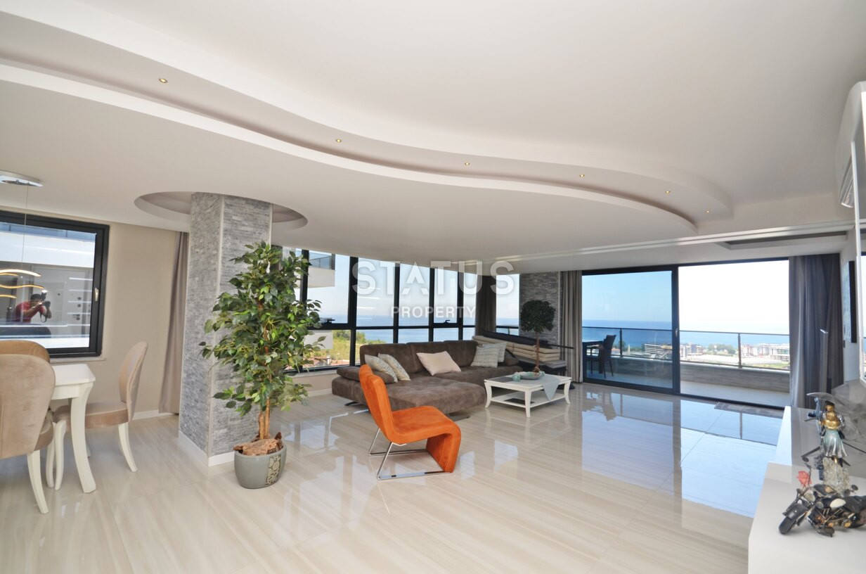 Шикарный пентхаус с видом на море в районе Каргыджак. 217м2. фото 6