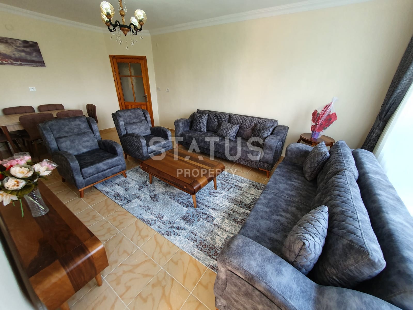 Недорогая трёхкомнатная квартира в комплексе с бассейном, Махмутлар. 120 кв. м. фото 7