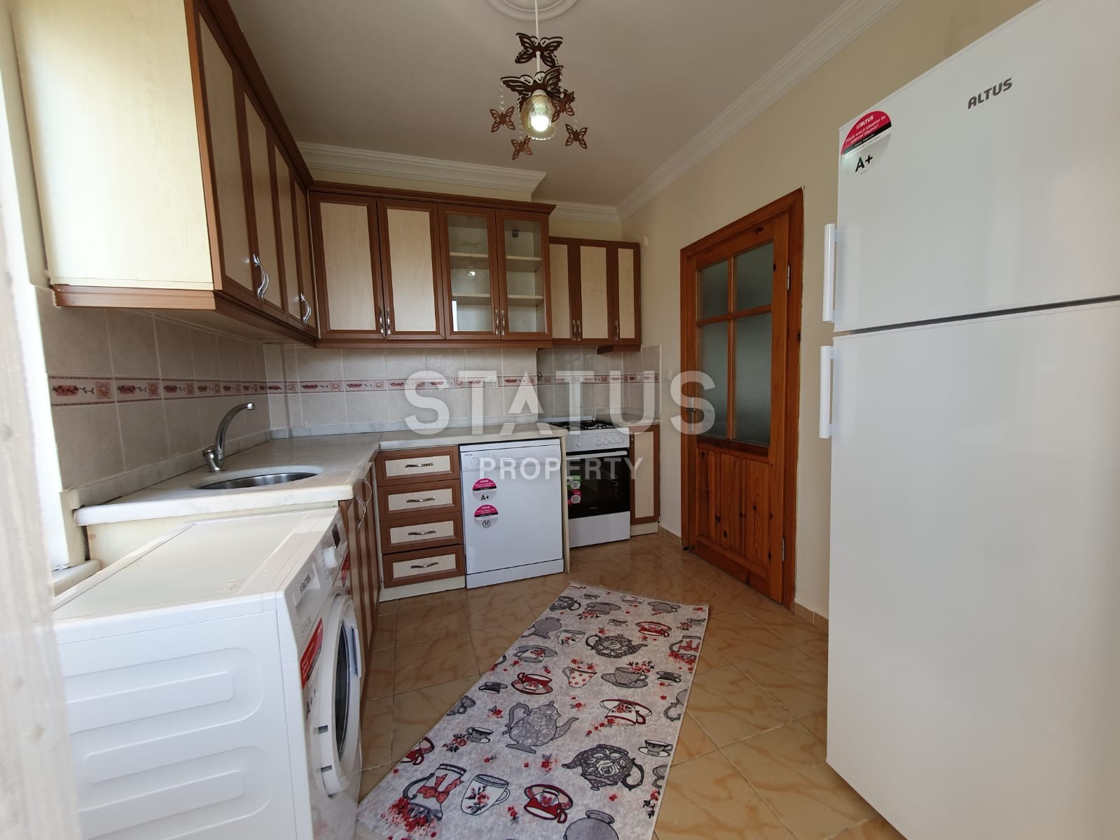 Недорогая трёхкомнатная квартира в комплексе с бассейном, Махмутлар. 120 кв. м. фото 9