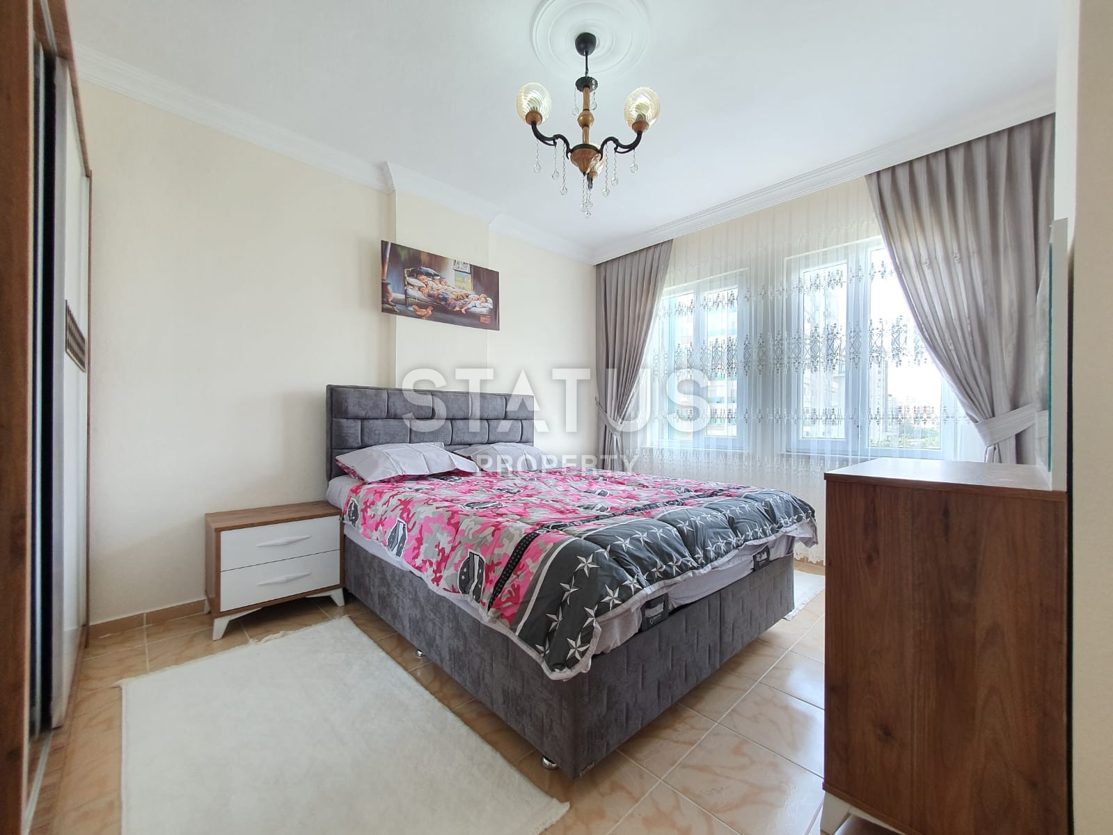 Недорогая трёхкомнатная квартира в комплексе с бассейном, Махмутлар. 120 кв. м. фото 13