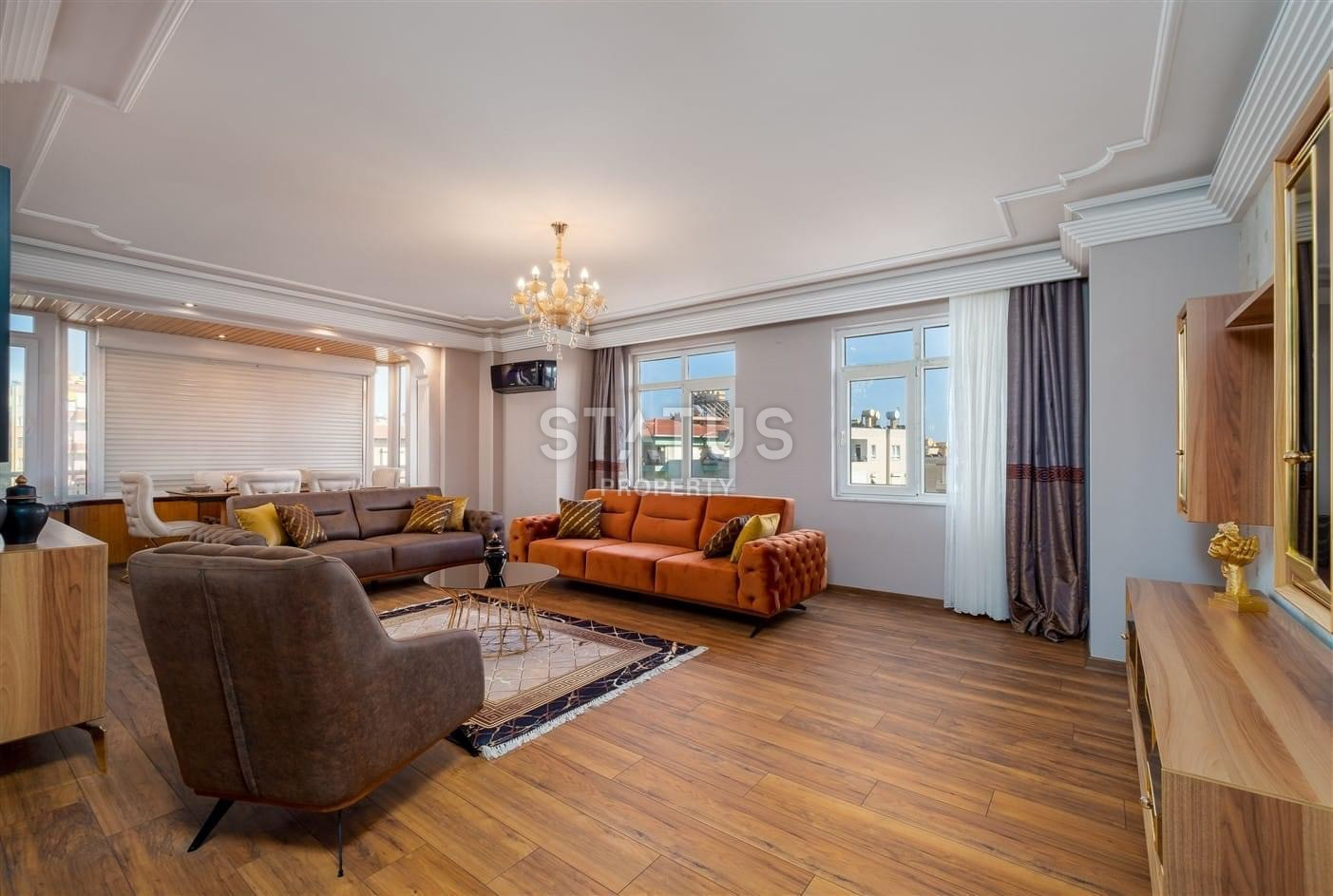 Stylish spacious apartment 3+1 with a separate kitchen, 400m from Keykubat beach. 155m2 фото 4