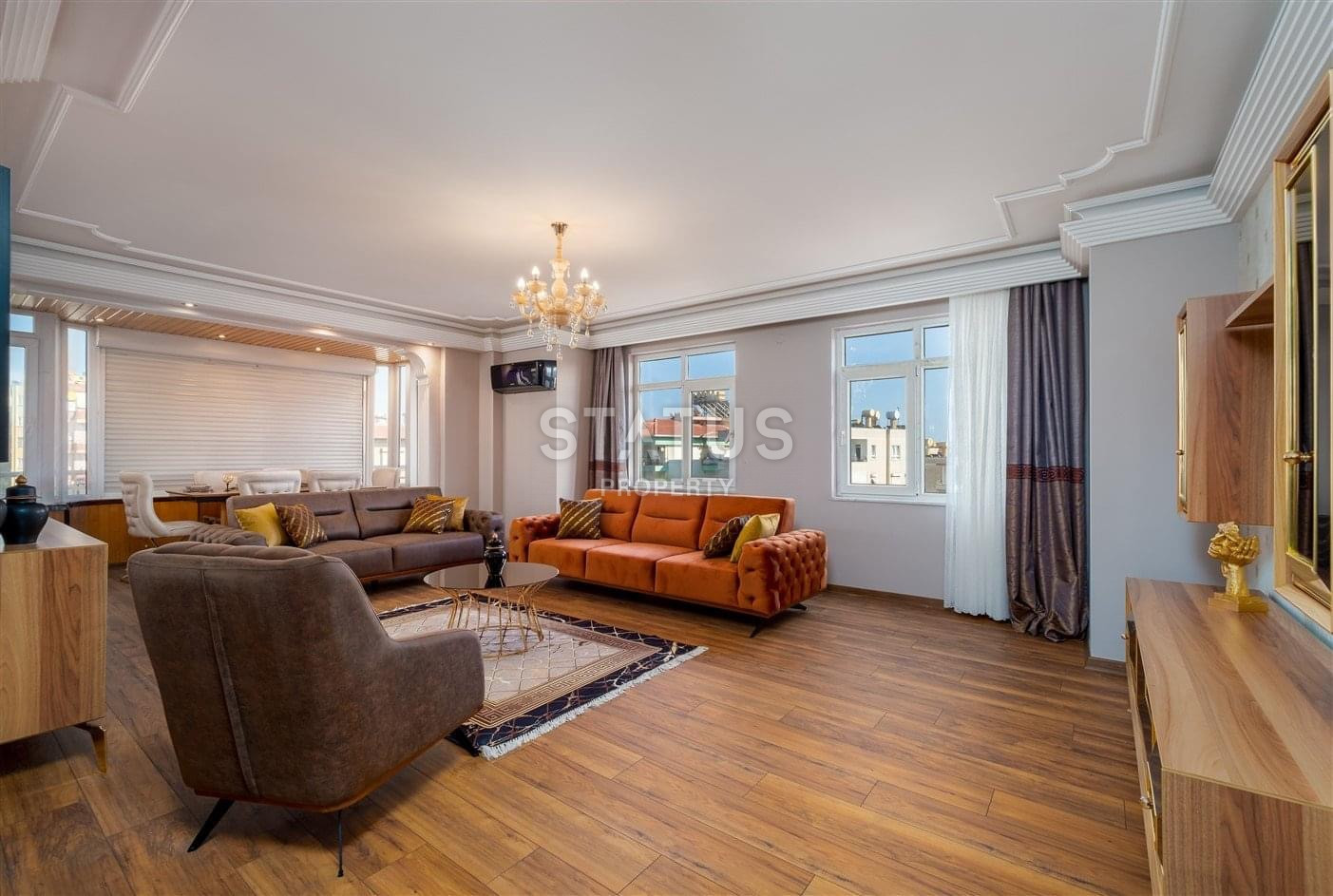 Stylish spacious apartment 3+1 with a separate kitchen, 400m from Keykubat beach. 155m2 фото 21