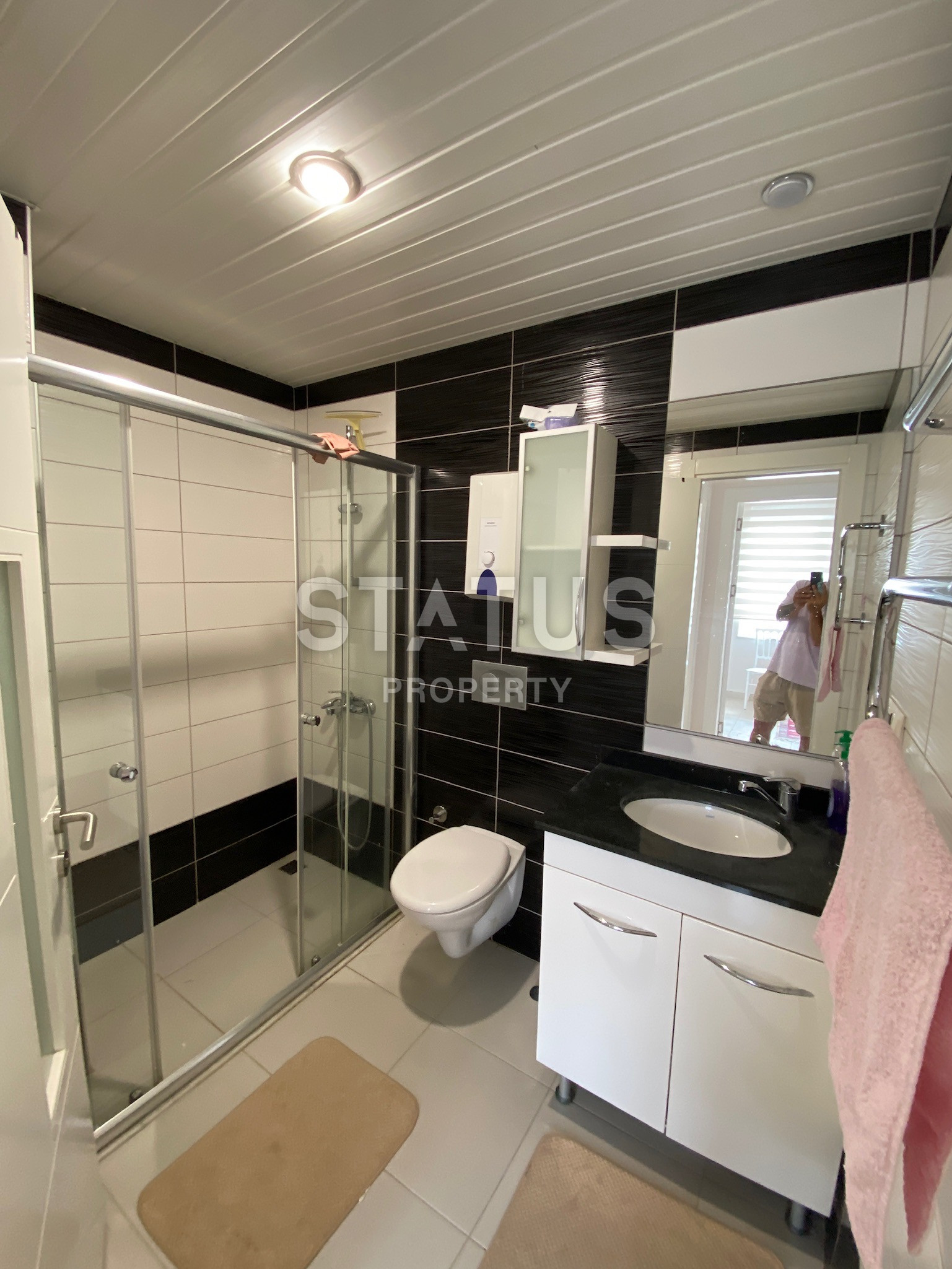 Трёхкомнатная меблированная квартира в известном ЖК в Авсалларе. 70м2 фото 15