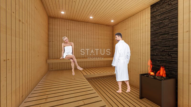 Дуплекс 2+1 в комплексе с отельной инфраструктурой в Авсалларе. фото 8