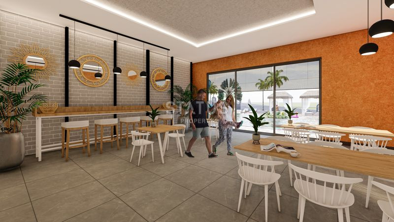 Проект долевого строительства в Авсалларе с полной инфраструктурой, частным пляжем, трансфером до моря. 64м2 – 119м2 фото 13