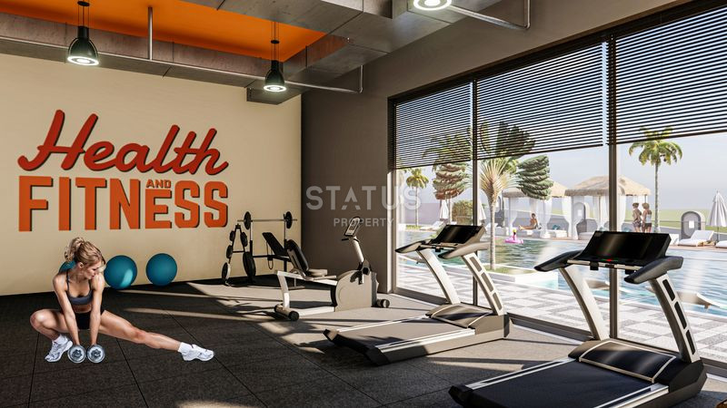 Проект долевого строительства в Авсалларе с полной инфраструктурой, частным пляжем, трансфером до моря. 64м2 – 119м2 фото 17