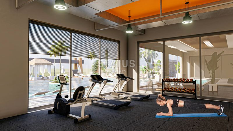 Проект долевого строительства в Авсалларе с полной инфраструктурой, частным пляжем, трансфером до моря. 64м2 – 119м2 фото 20