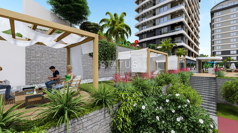 Проект долевого строительства в Авсалларе с полной инфраструктурой, частным пляжем, трансфером до моря. 64м2 – 119м2 фото 22