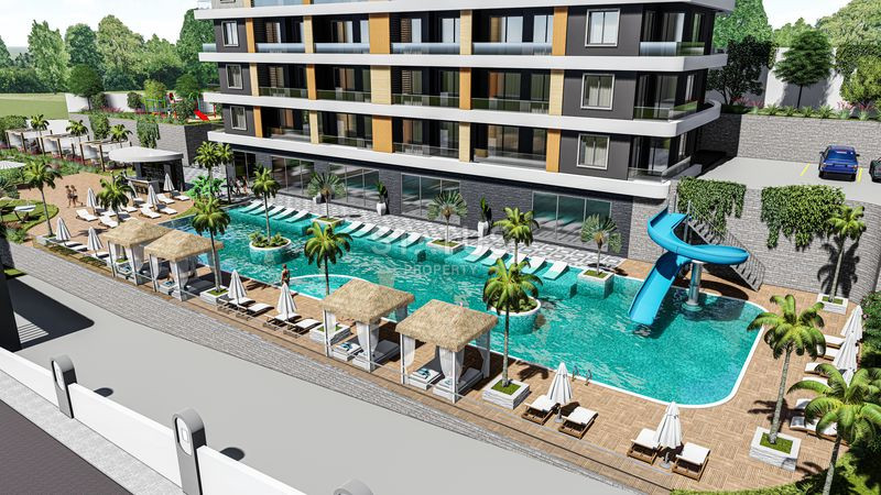 Проект долевого строительства в Авсалларе с полной инфраструктурой, частным пляжем, трансфером до моря. 64м2 – 119м2 фото 23