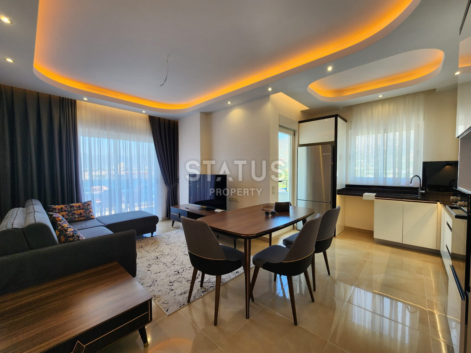 Апартаменты планировки 1+1 в шикарном комплексе с видом на море и горы, 76м2 фото 9