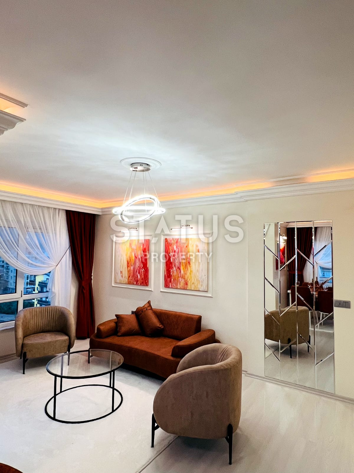 Three-room furnished apartment in a complex with a rich infrastructure in Cikcilli. 100m2 фото 3