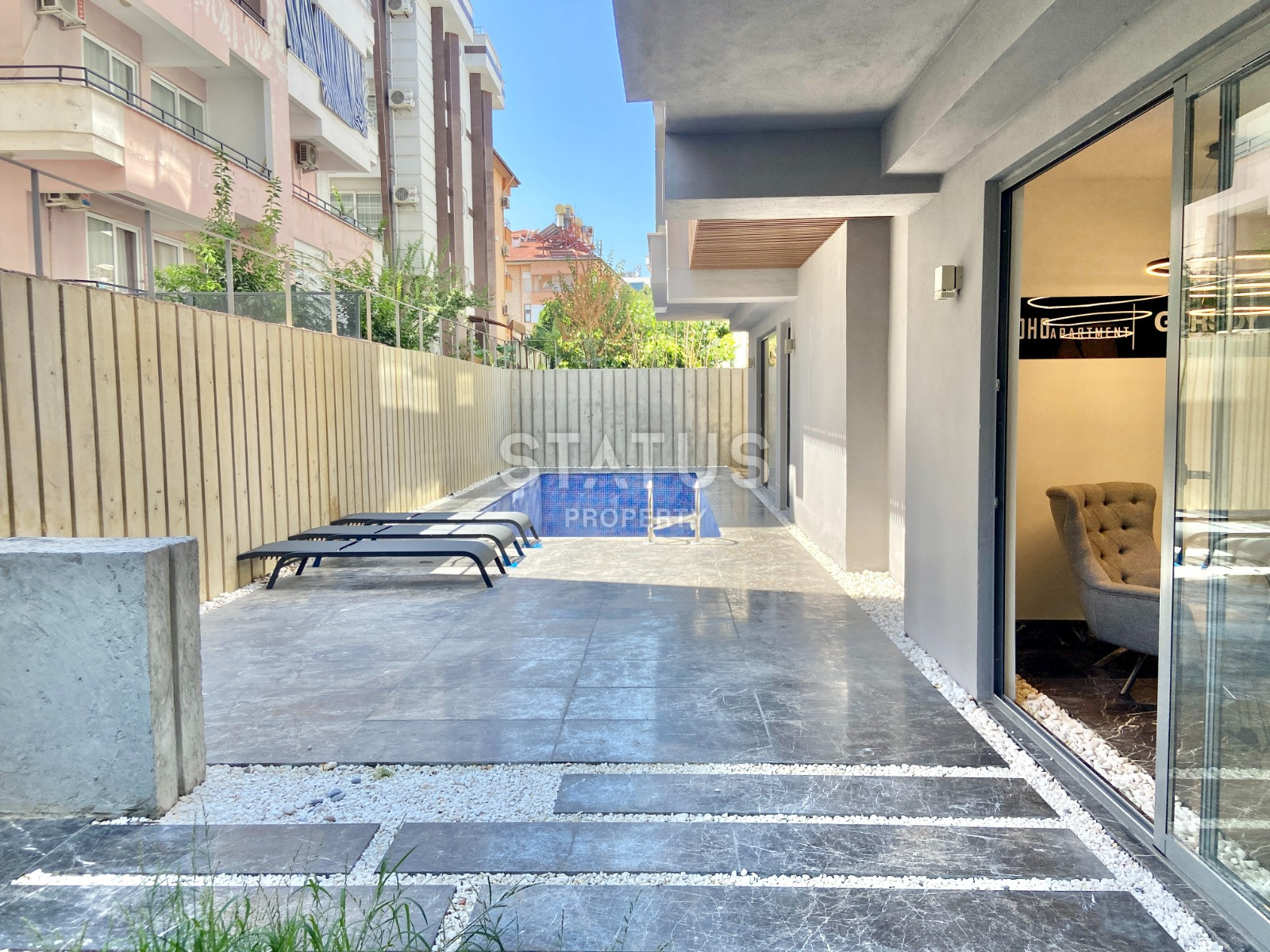 Двухкомнатная меблированная квартира в 150м от пляжа Клеопатра. 50м2 фото 25