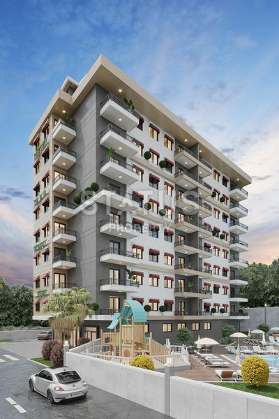 Новый проект на стадии строительства в Авсалларе в 1800 метрах от моря, 40-154 м2 фото 7