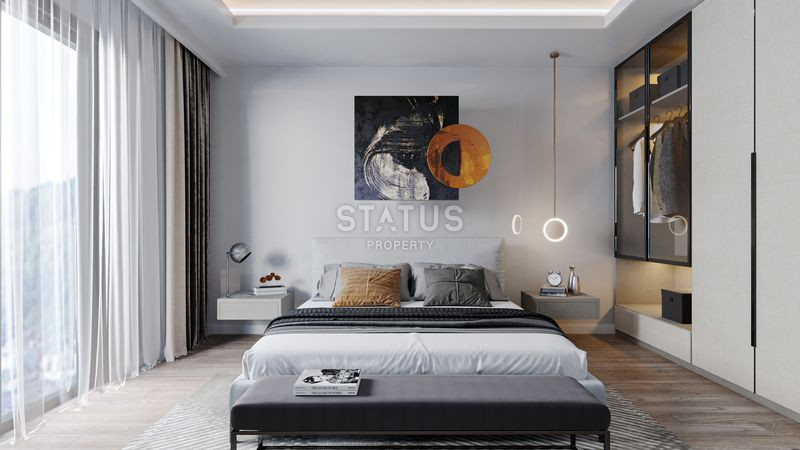 Новый проект на стадии строительства в Авсалларе в 1800 метрах от моря, 40-154 м2 фото 21