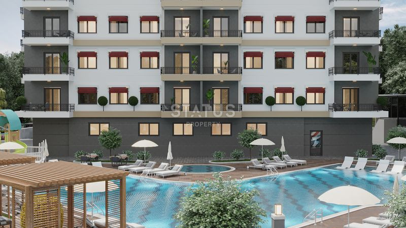 Новый проект на стадии строительства в Авсалларе в 1800 метрах от моря, 40-154 м2 фото 23