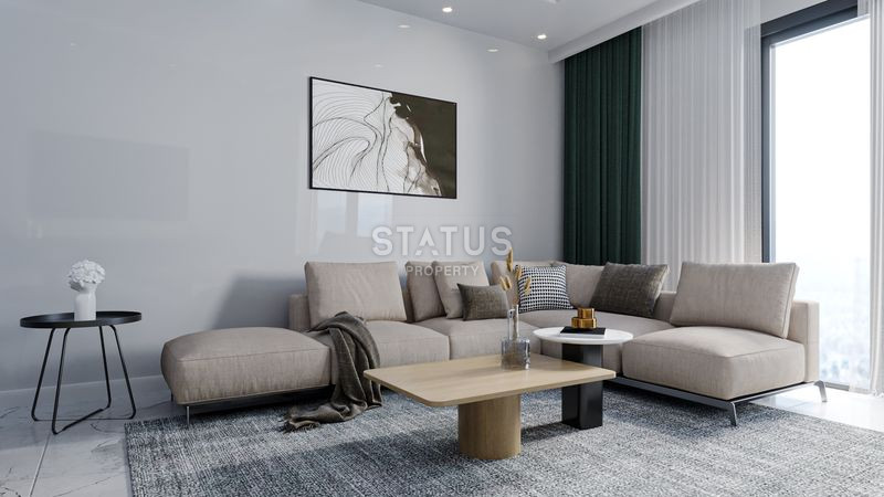 Новый проект на стадии строительства в Авсалларе в 1800 метрах от моря, 40-154 м2 фото 24