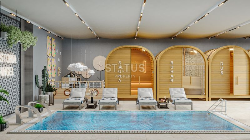 Новый проект на стадии строительства в Авсалларе в 1800 метрах от моря, 40-154 м2 фото 29