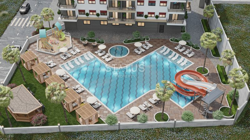 Новый проект на стадии строительства в Авсалларе в 1800 метрах от моря, 40-154 м2 фото 32