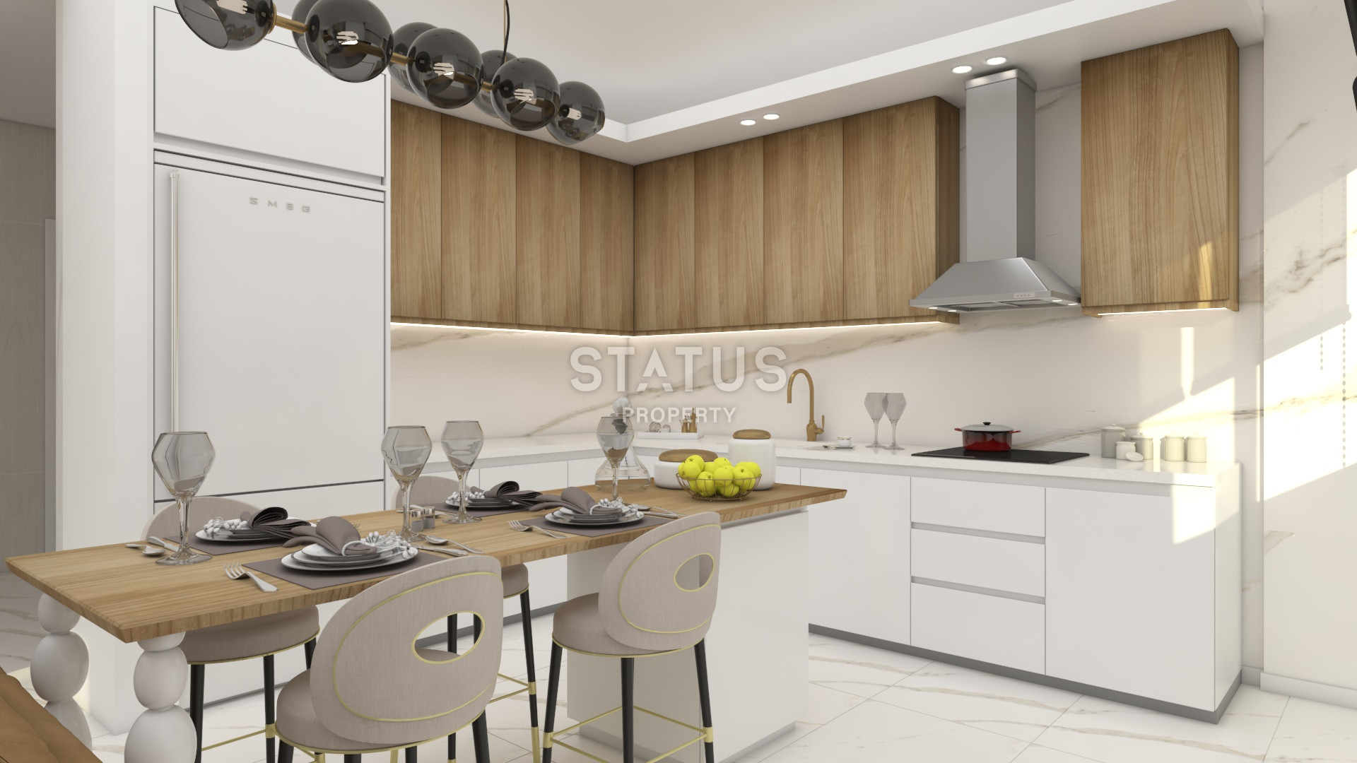 Стильный проект возле Таврских гор в районе Каргыджак, 61 – 214 м2 фото 12