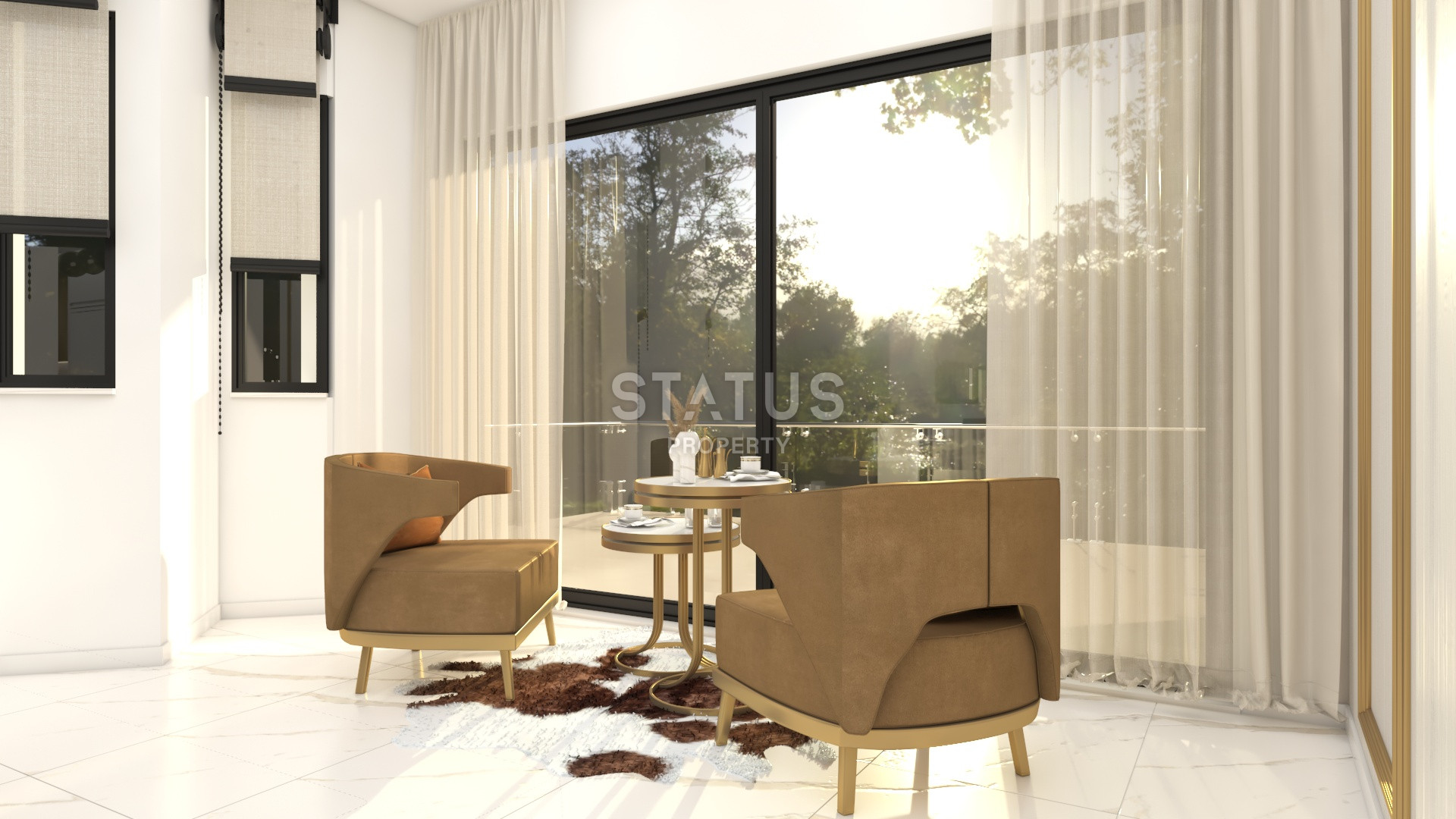 Стильный проект возле Таврских гор в районе Каргыджак, 61 – 214 м2 фото 24