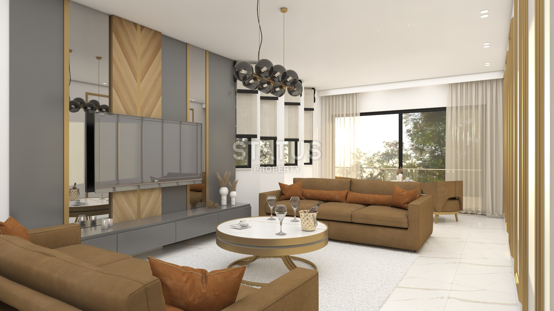 Стильный проект возле Таврских гор в районе Каргыджак, 61 – 214 м2 фото 13