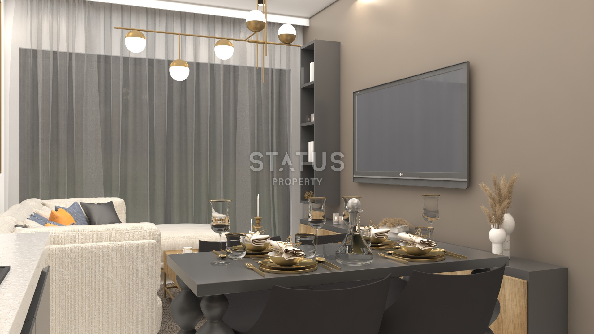 Стильный проект возле Таврских гор в районе Каргыджак, 61 – 214 м2 фото 27