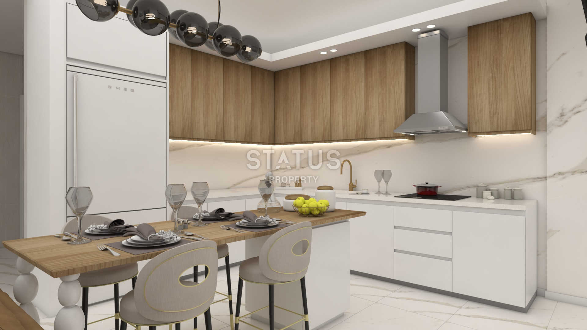 Стильный проект возле Таврских гор в районе Каргыджак, 61 – 214 м2 фото 30