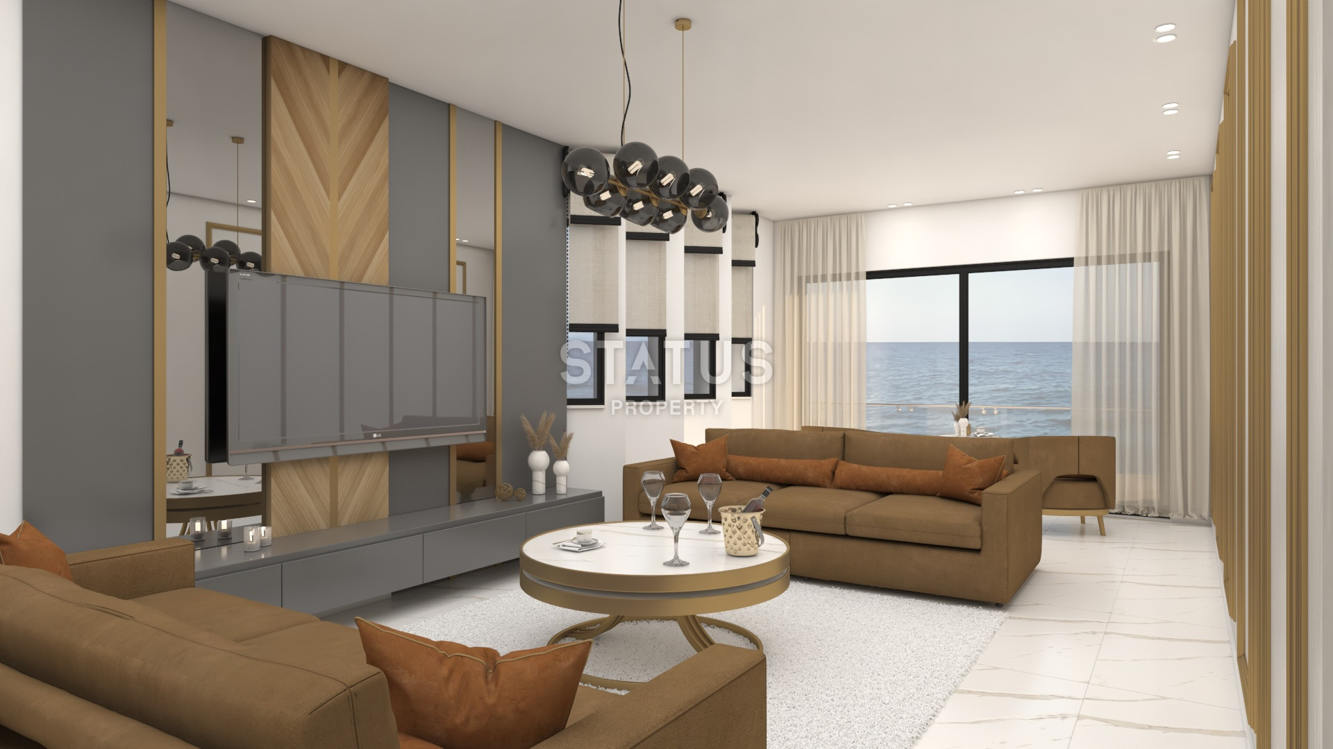 Стильный проект возле Таврских гор в районе Каргыджак, 61 – 214 м2 фото 31