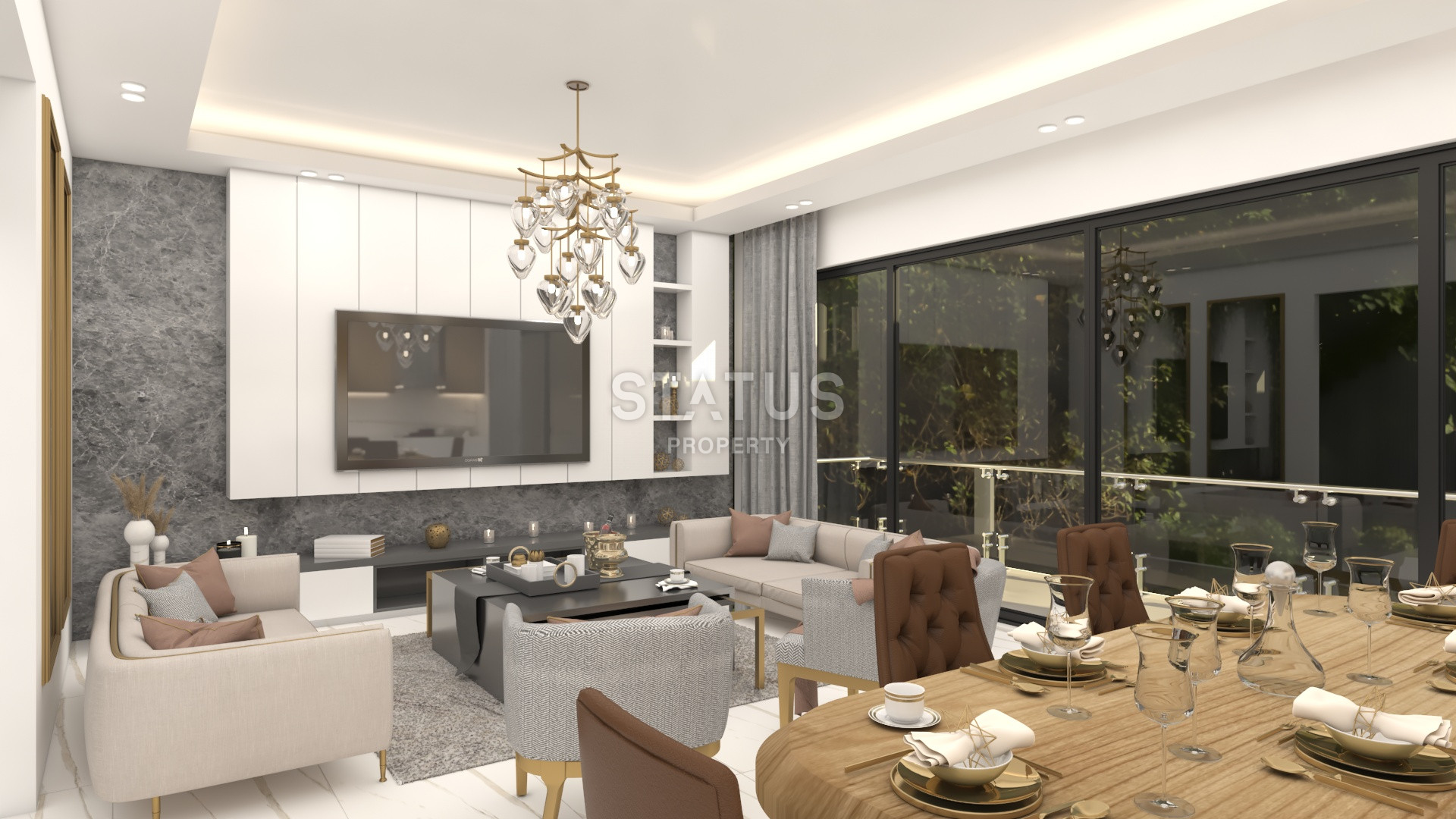 Стильный проект возле Таврских гор в районе Каргыджак, 61 – 214 м2 фото 36