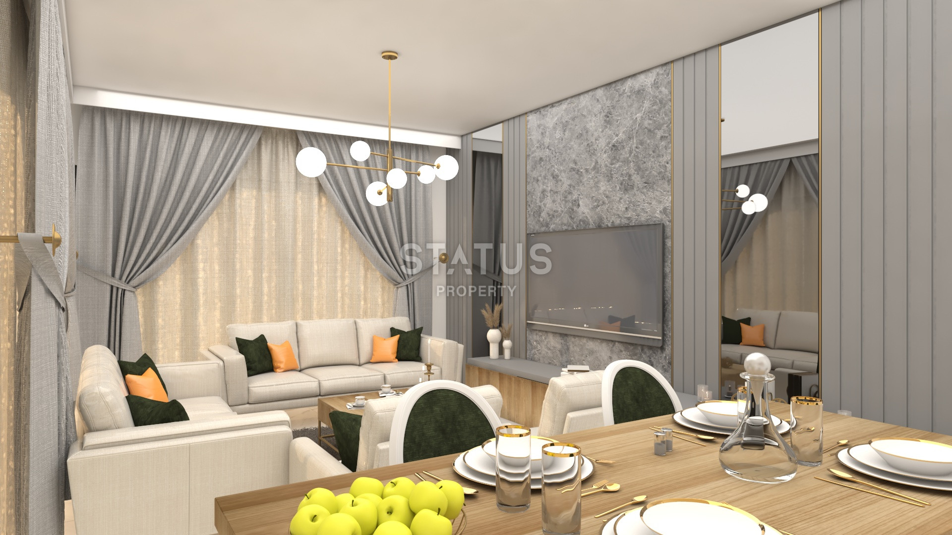 Стильный проект возле Таврских гор в районе Каргыджак, 61 – 214 м2 фото 38