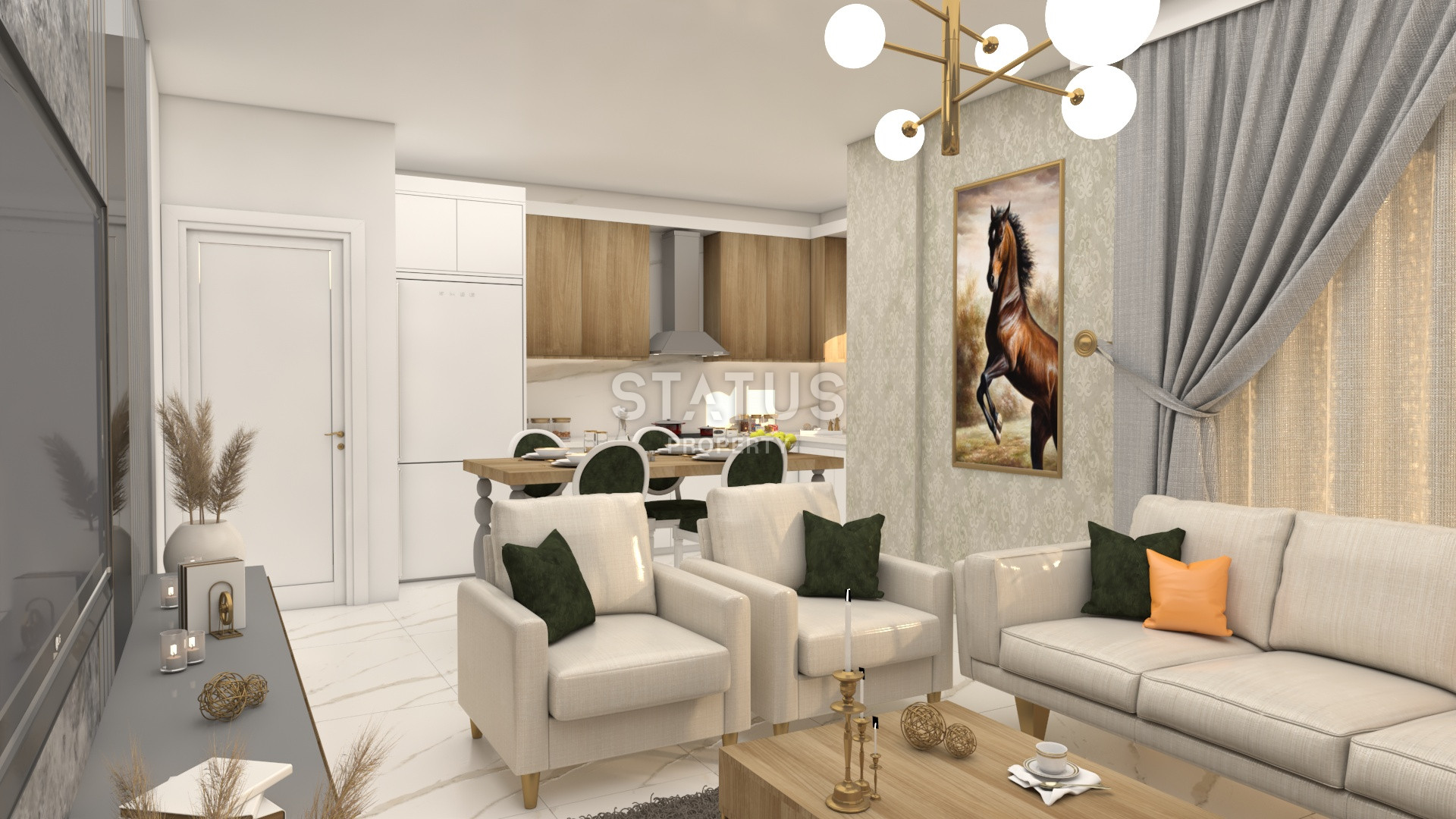 Стильный проект возле Таврских гор в районе Каргыджак, 61 – 214 м2 фото 39