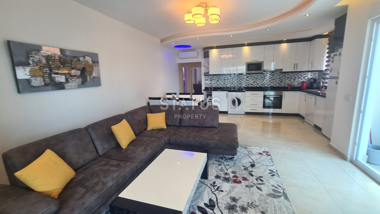 Меблированные апартаменты 2+1 в Махмутларе 350м от моря. 120 м2. фото 2