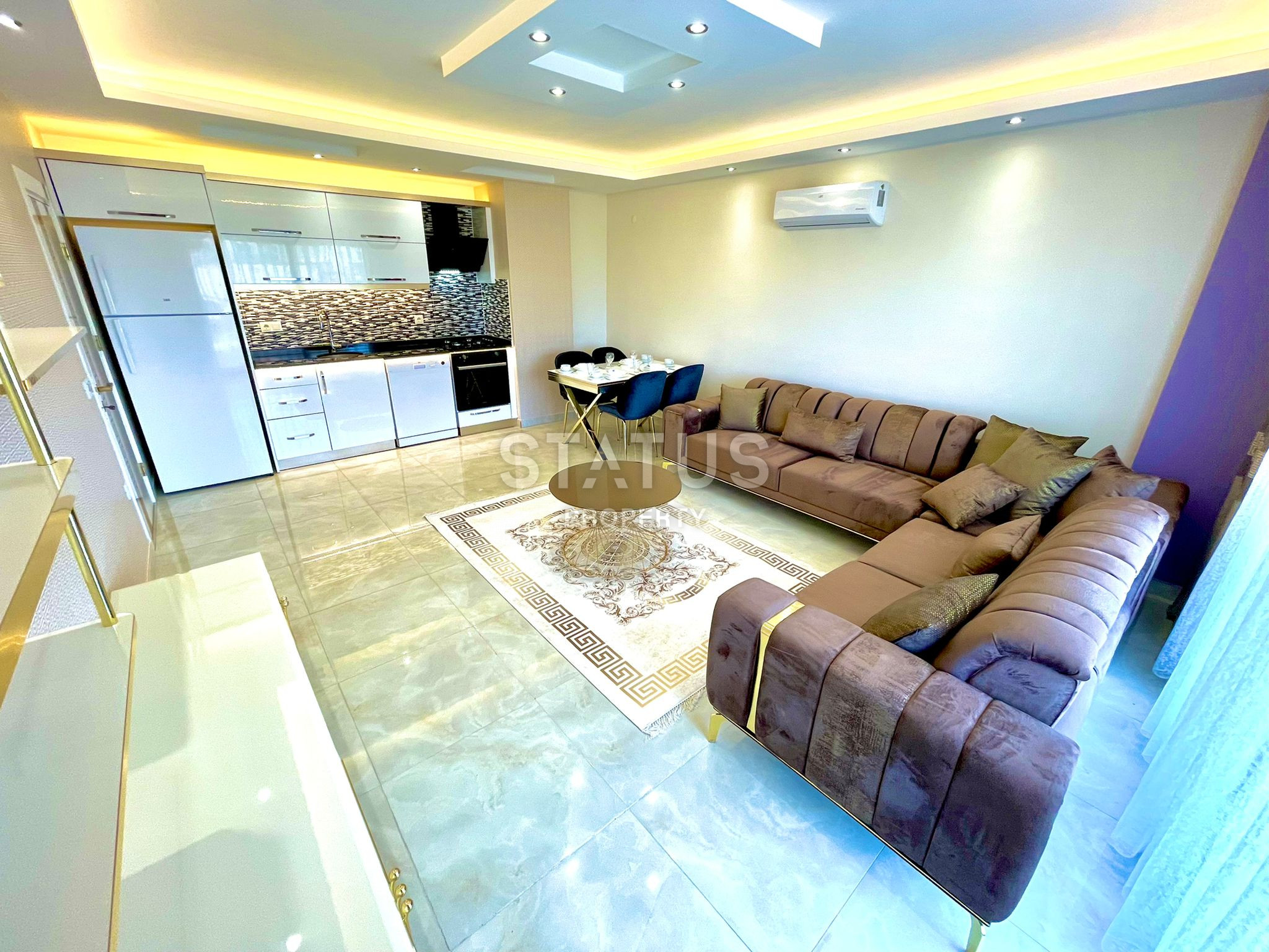 Трёхкомнатная меблированная квартира в 400м от моря в Кестеле, 90м2 фото 10